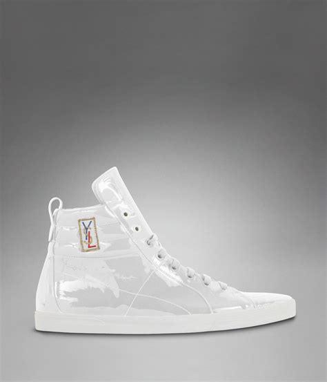 ysl sneaker white|YSL high top sneakers.